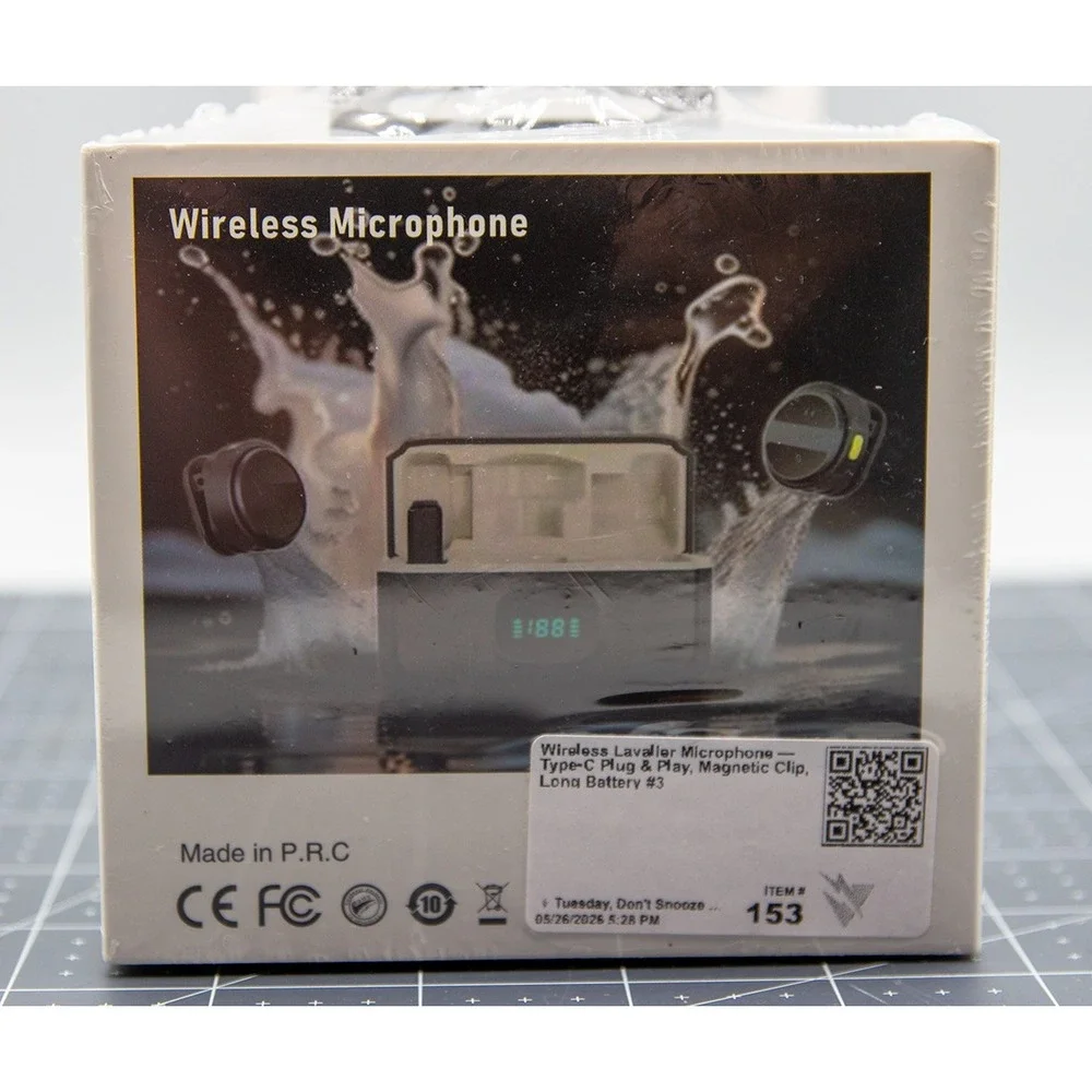 SX21 Wireless Lavalier Microphone Type-C Hi-Fi Audio ANC Noise Reduction New